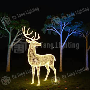 Lámpara Decorativa con Forma de Ciervo para Exteriores, Resistente al Agua IP65, para Interiores/Exteriores, Festivales, Parques, Paisajes, Forma de Vida Silvestre Natural, Duradera y Ecológica - Product Image 5