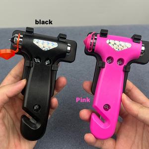 Tête en acier au tungstène outil d'urgence marteau de sécurité avec coupe-ceinture de sécurité brise-vitre avec support outil d'évacuation - Product Image 6