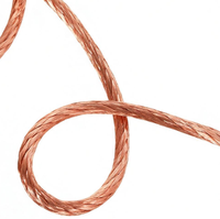Fil de cuivre nu torsadé norme nationale, ultra-flexible, haute tension 8,7 kV, pour mise à la terre en construction, tailles 2,5-25 mm