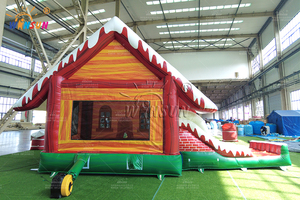 Tobogán inflable <span class=keywords><strong>de</strong></span> Castillo <span class=keywords><strong>de</strong></span> Navidad, trampolín inflable, Castillo <span class=keywords><strong>de</strong></span> rebote, tema <span class=keywords><strong>de</strong></span> Navidad, <span class=keywords><strong>alquiler</strong></span>, venta 2025, hogar comercial, Pvc - Product Image 2