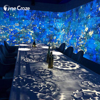 Table à manger holographique 3D interactive pour intérieur commercial, projecteur interactif sur le thème de la salle à manger, salle immersive VR, restaurant interactif immersif