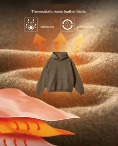 Sudadera con Capucha para Hombre, al por Mayor, 350G, Forro Polar Grueso, Cálida, Impresión Digital, Resistente al Viento y Transpirable, Talla Grande, con Logotipo Personalizado - Product Image 2
