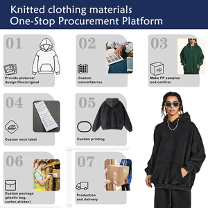 Felpe con Cappuccio Oversize da Uomo <span class=keywords><strong>in</strong></span> Cotone 100% - Felpa Streetwear Pesante con Stampa Floccata per Uomo <span class=keywords><strong>in</strong></span> Taglia XS - Candy - Product Image 3