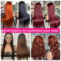 Perruque bordeaux en cheveux humains 99J, Lace Front HD 13x6, cheveux brésiliens vierges rouges lisses, sans colle, pré-épilée, pour femmes noires