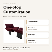 Fauteuil lounge Boucle avec ottoman, fauteuil d'appoint moderne en tissu doux, canapé de détente pour hall d'hôtel et salon