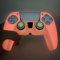 Housse en silicone pour manette de jeu PS5, couleur unie, lumineuse, protection pour manette de jeu PS5, housse en silicone