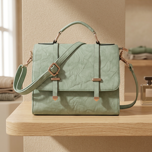 Pochette mini pour femme en cuir véritable 100% écologique, durable, portable, imperméable, thermique, avec deux sangles, pour la Saint-Valentin - Product Image 1
