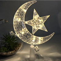 DAMAI Eid Mubarak étoile lune lumières LED Ramadan décoration Islam fête musulmane décor Eid bureau Table Ramadan décoration