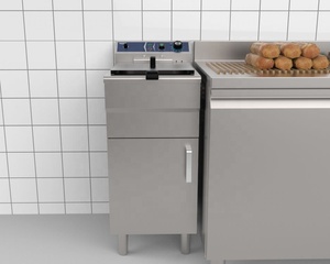 Freidora de acero inoxidable de alta resistencia, freidora de pollo, patatas, Freidoras eléctricas <span class=keywords><strong>Mcdonalds</strong></span> para restaurante de alta calidad - Product Image 2