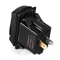 Prise de chargeur USB double 4,2A de type interrupteur à bascule avec voltmètre pour camping-car, remorque, fourgonnette, voiture, bateau, voiturette de golf
