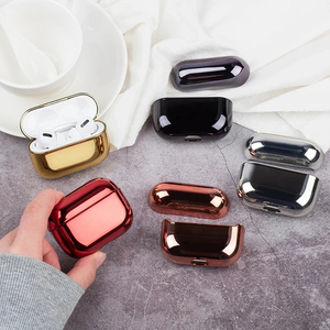 Custodia per auricolari AirPods Pro 2 custodia elettrolitica in oro per <span class=keywords><strong>Apple</strong></span> AirPods Pro 2 1 3 Cover placcatura per AirPods 3 Pro 2 fondi - Product Image 3