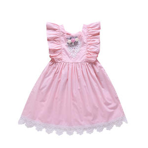 2020 verano niña vestido lindo baby! Chica Collar redondo vestido sin mangas - Product Image 1