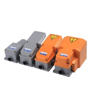 Interrupteur au pied Lt4 220V 3A SPST, montage sur panneau en nylon, orange gris, étanche, commande industrielle - Product Image 1