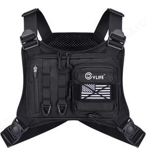 CVLIFE-Bolsa de Pecho Táctica EDC para Hombre, Chaleco Ligero de Caza al Aire Libre y Funda de Equipo para Correr y Otras Actividades - Product Image 1