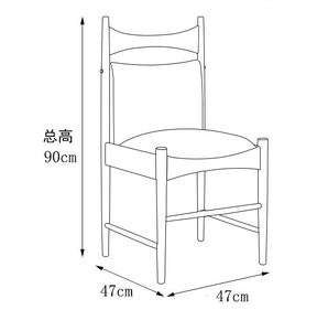 Silla de Comedor Moderna de Lujo de Madera Maciza Estilo Mediados de Siglo, Respaldo Nórdico Francés, Ecológica, para Sala de Estar, Hogar, Hotel, Restaurante - Product Image 6