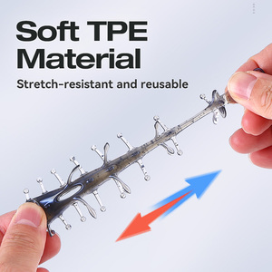 WEIHE 8,2 cm 6,31 g 3 pièces/paquet 6 couleurs Leurre de pêche souple flottant en TPE, design creux en forme de concombre de mer, nage réaliste - Product Image 6