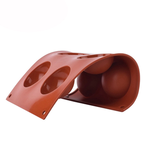 <span class=keywords><strong>Moule</strong></span> à gâteau en silicone, rectangulaire écologique 6 cavités, sphère demi-cercle, 6 trous, grande hémisphère, cuisson en forme de dôme, pour chocolat - Product Image 6