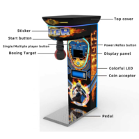 Jeu d'arcade de test de force de frappe, modèle G-01, 400W, à monnayeur, sur pied, avec option de rédemption de tickets, pour lieux adultes