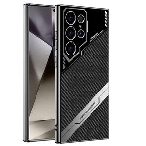 Funda anticaída galvanizada de Color sólido para <span class=keywords><strong>Samsung</strong></span> S24 Ultra Jazz, nuevo diseño, funda protectora para teléfono móvil, cuero liso - Product Image 1
