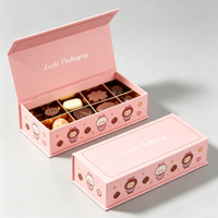 Boîte-cadeau en carton personnalisée faite à la main pour la Saint-Valentin, boîte-cadeau en carton pour chocolat, emballage de luxe pour chocolat