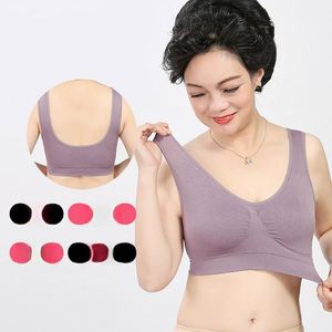 Soutien-gorge <span class=keywords><strong>de</strong></span> <span class=keywords><strong>sport</strong></span> sans armatures pour femmes, dos nageur, maintien moyen, avec rembourrage amovible - Product Image 2