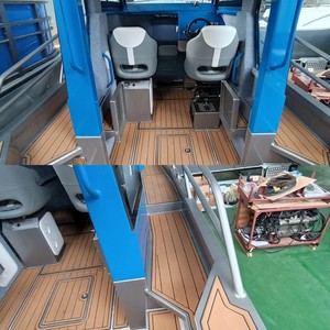 <span class=keywords><strong>Bateau</strong></span> de pêche à moteur hors-bord en aluminium à grande vitesse avec cabine centrale de 6,85 m (21 pieds) avec marche autour, certifié CE - Product Image 4