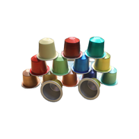 100 pièces Bon prix Capsules de café vides jetables en aluminium avec couvercle en feuille d'aluminium 15 ml Capsules d'emballage de poudre de café de qualité alimentaire
