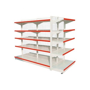 Estante perforado de doble <span class=keywords><strong>lado</strong></span> para <span class=keywords><strong>supermercados</strong></span> <span class=keywords><strong>al</strong></span> por mayor tienda de equipo de nuevo diseño góndola estante - Product Image 3