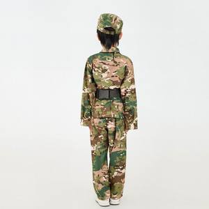 कस्टम कारखाने की आपूर्ति बाहरी साहसिक पोशाक वर्दी लकड़ी पैटर्न टिकाऊ सिलाई डिजाइन श्रृंखला बच्चों के छलावरण पोशाक पोशाक पोशाक - Product Image 6