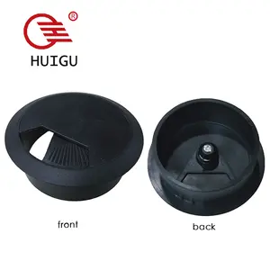 Office hardware 50/60mm Computer Desk cover Cable Hole Cover Wire Round Plastic Cable Grommet