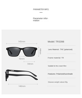 Classique bleu TR90 lunettes de soleil Vintage sport pilote Style avec lentille polarisée unisexe mode lunettes de soleil cadre marron pour hommes femmes