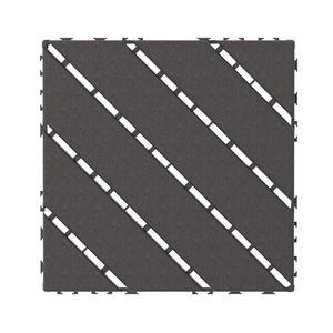 Azulejos de cubierta de enclavamiento de plástico DB, paquete de 44 azulejos de cubierta de PVC para Patio, 12 "x 12", cuadrados, impermeables, para exteriores, para todo tipo de clima - Product Image 2