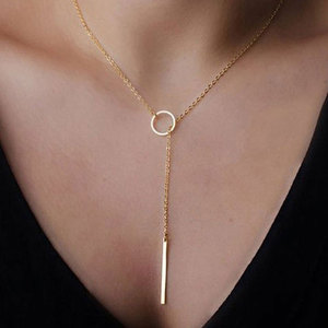 Collier pendentif tendance en acier inoxydable 316L plaqué or 14K 18K PVD, bijoux fins pour femmes - Product Image 1