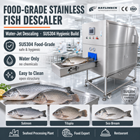 Descamadora de Pescado Acero Inoxidable Grado Alimenticio Automática Chorro de Agua para Salmón Tilapia Higiene Alimentaria