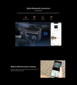 Ddpai กล้อง Z60ติดรถยนต์ GPS คู่หน้าและหลัง, กล้องติดรถยนต์4K กล้องติดรถยนต์สามตัวกล้องวิดีโอในรถแบบไร้สาย - Product Image 5