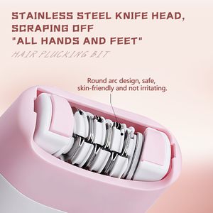 <span class=keywords><strong>KEMEI</strong></span>-Épilateur KM-196 pour femmes, appareil de soins personnels à batterie li-battery, 2600 mAh, 600 tr/min, efficace, lisse et indolore - Product Image 3