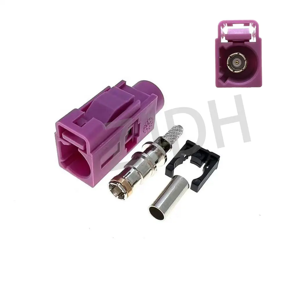fakra H Type red roses rf connector Female smb coaxial cable rg174 cable connectors