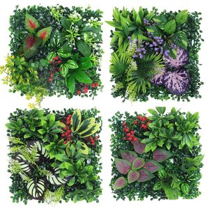 Pannello di <span class=keywords><strong>Piante</strong></span> Artificiali Verdi Resistenti ai Raggi UV, <span class=keywords><strong>Siepe</strong></span> Finta per Esterni, Decorazione per <span class=keywords><strong>Balcone</strong></span>, Giardino e Sfondo Matrimoniale - Product Image 1