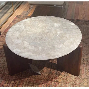Designer Marble <b>Table</b> Premium Stone Dining <b>Table</b> for Modern Home Living Room Kitchen Hotel Restaurant Cafe and Office Interior - Product Image 1
