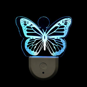 Éclairage de <span class=keywords><strong>nuit</strong></span> de chambre à coucher d'usine OEM Veilleuse LED de Noël créative Interrupteur de gradation Corps en plastique carré Batterie colorée - Product Image 4