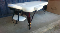 Table de massage pliante portable en bois à 2 sections à vendre