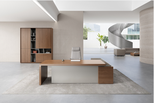 Escritorio Ejecutivo Moderno con Cajones de Almacenamiento, Construcción Duradera de Chapa/MFC, Diseño Ecológico para Gerente/<span class=keywords><strong>Director</strong></span> - Product Image 4