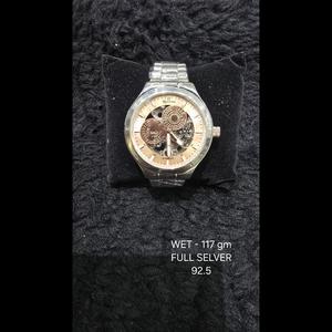 นาฬิกาผู้ชายสีเงินลำลอง925อินเทรนด์น้ำหนักเบาและทันสมัย - Product Image 1