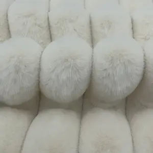 Factory Price Furniture Fabric Stripe Faux Fur fabric For Covering Sofa and Upholstery