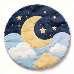 Alfombra de Juego para Bebés con Diseño de Cielo Estrellado, Luna y Nubes para la Habitación Infantil - Product Image 2