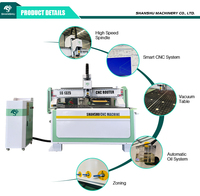 Routeur CNC pour le bois 1325 avec moteur servo, contrôle PLC Syntec, machine de découpe et de gravure de haute précision pour le travail du bois