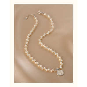 Collar de Perlas Naturales de Diseño Francés WENCHI para Mujer, 450g (0.45kg) - Product Image 1