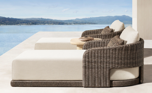 <span class=keywords><strong>LA</strong></span> <span class=keywords><strong>PAZ</strong></span> moderno de lujo para todo tipo de clima Patio jardín Hotel playa piscina sofá conjunto Ratan tumbona al aire libre <span class=keywords><strong>muebles</strong></span> tejidos a mano tumbona de mimbre - Product Image 5