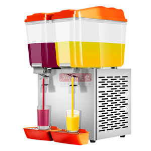موزع عصير كهربائي من الفولاذ المقاوم للصدأ مع خزانين، آلة مشروبات أوتوماتيكية - Product Image 1