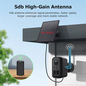 Vesafe Home Hub năng lượng mặt trời <span class=keywords><strong>Camera</strong></span> an ninh không dây ngoài trời giám sát hệ thống nhà 4CH cam-kit thông minh báo động PIR và con người phát hiện - Product Image 4